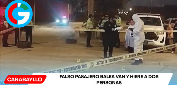 Falso pasajero balea van y hiere a dos personas