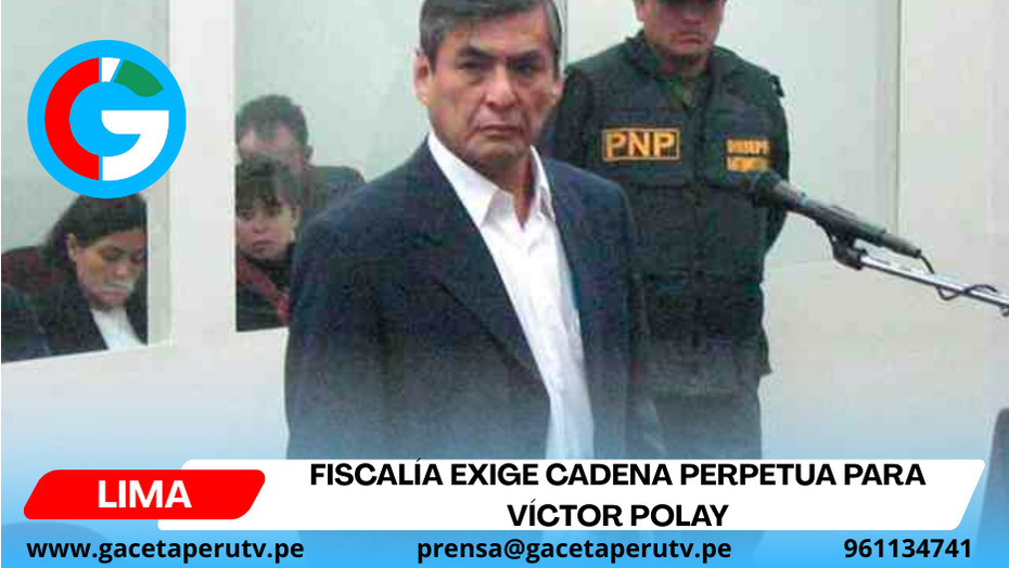 La Fiscalía exige cadena perpetua para Víctor Polay.