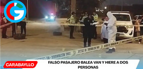 Falso pasajero balea van y hiere a dos personas