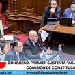 Congreso: Premier sustenta facultades ante Comisión de Constitución.