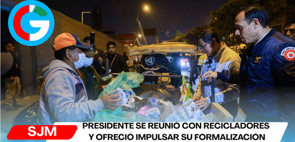 Presidente se reunió con recicladores y ofreció impulsar su formalización
