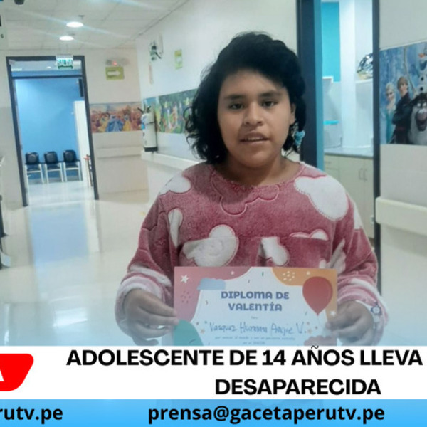 Adolescente de 14 años lleva seis días desaparecida