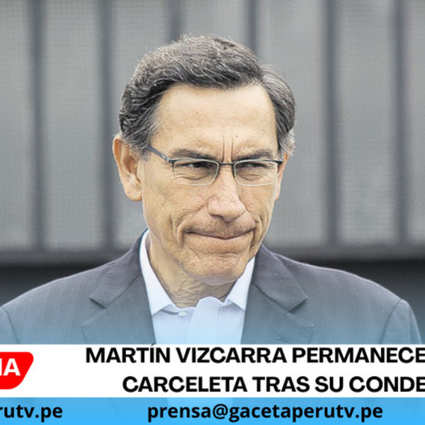 Martín Vizcarra permanece en la carceleta tras su condena.