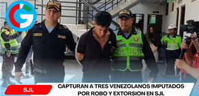 PNP captura a tres venezolanos por extorsión y robo