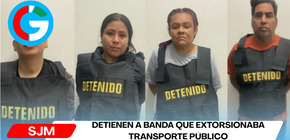 Detienen a banda que extorsionaba transporte público