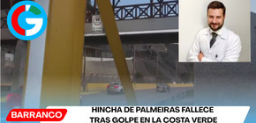 Hincha de Palmeiras fallece tras golpe en la Costa Verde