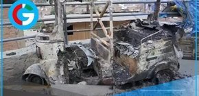 Tres sujetos incendian mototaxi en Independencia durante huelga