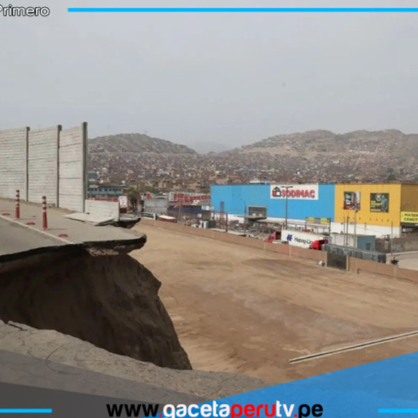 Enorme forado colapsa parte de vía en Av. Gambetta