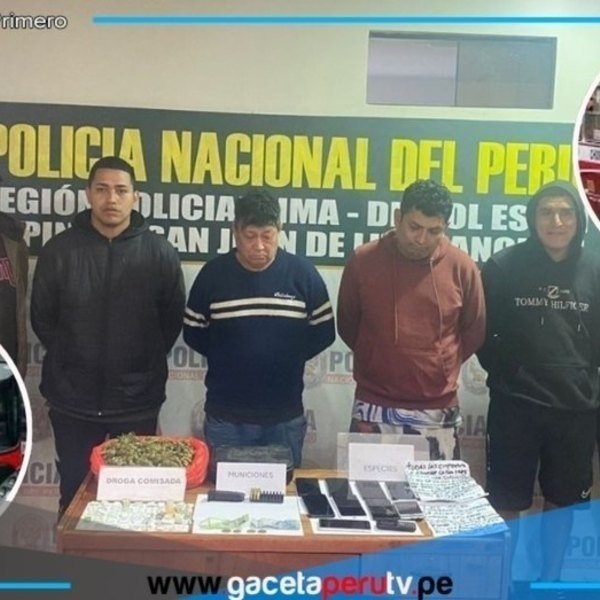 PNP desarticula dos redes en SJL y Callao