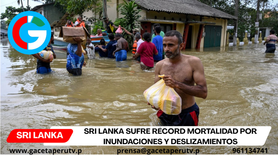 Sri Lanka sufre récord mortalidad por inundaciones y deslizamientos