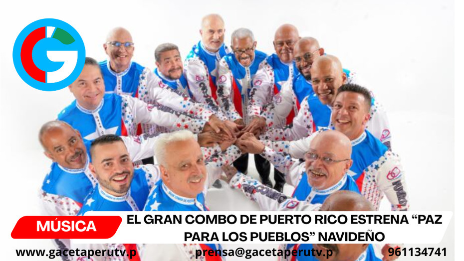 El Gran Combo de Puerto Rico estrena “Paz para los pueblos” navideño