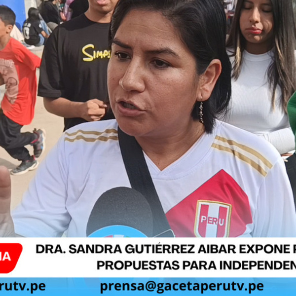 Dra. Sandra Gutiérrez Aibar expone problemas y propuestas para Independencia