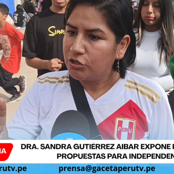 Dra. Sandra Gutiérrez Aibar expone problemas y propuestas para Independencia