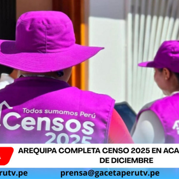 Arequipa completa censo 2025 en Acarí hasta el 20 de diciembre