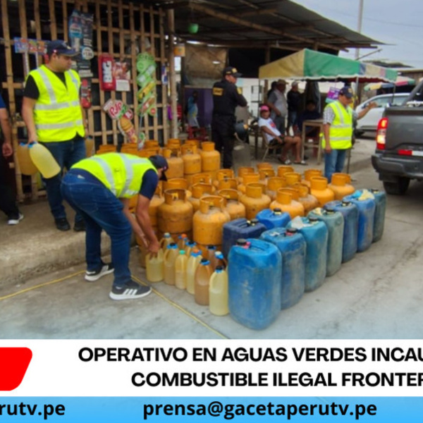 Operativo en Aguas Verdes incauta gas y combustible ilegal fronterizo