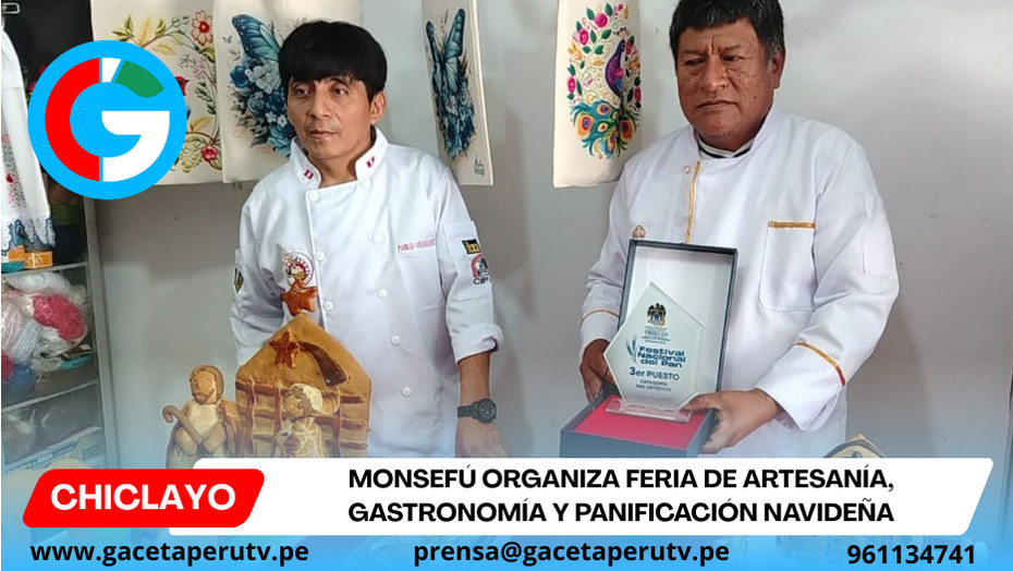 Monsefú organiza feria de artesanía, gastronomía y panificación navideña