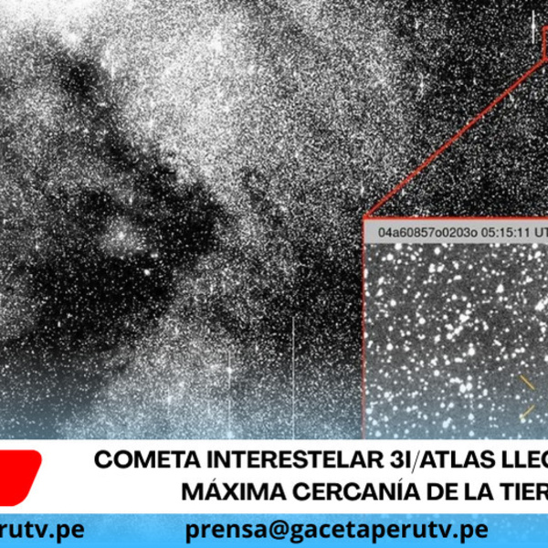 Cometa interestelar 3I/ATLAS llegará a su máxima cercanía de la Tierra