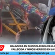 Balacera en chocolatada deja regidora fallecida y niños heridos