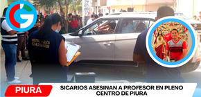 Sicarios asesinan a profesor en pleno centro de Piura