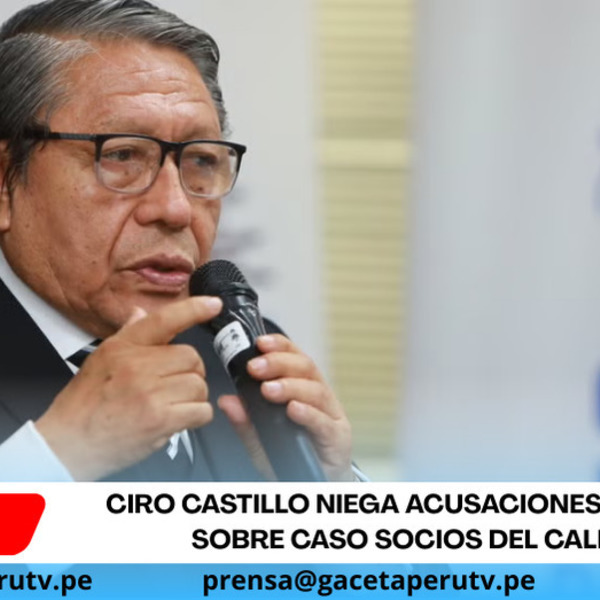 Ciro Castillo niega acusaciones en audio sobre caso Socios del Callao