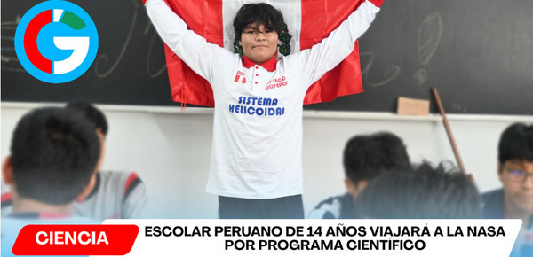 Escolar peruano de 14 años viajará a la NASA por programa científico