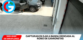 Capturan en SJM a banda dedicada al robo de camionetas