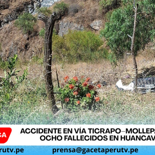 Accidente en vía Ticrapo–Mollepampa deja ocho fallecidos en Huancavelica