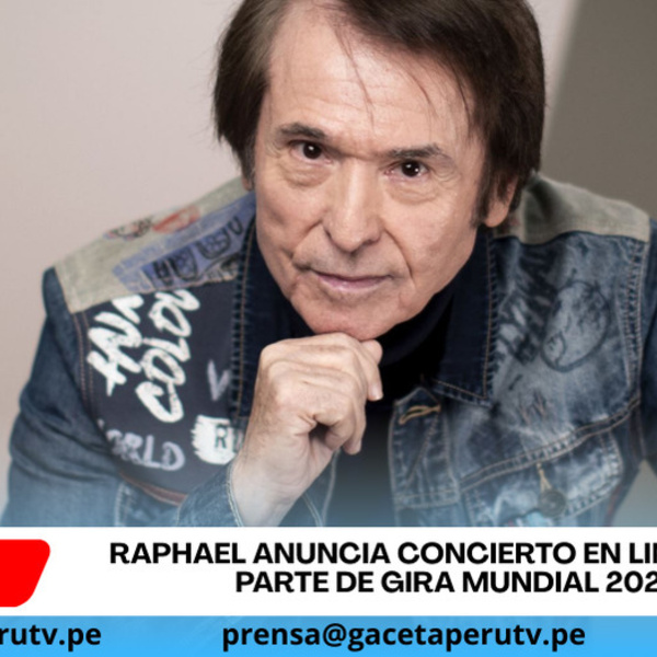 Raphael anuncia concierto en Lima como parte de gira mundial 2026