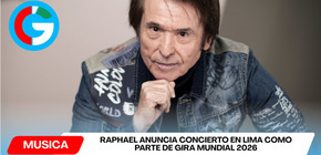 Raphael anuncia concierto en Lima como parte de gira mundial 2026