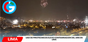 Uso de pirotécnicos elevó contaminación del aire en Lima