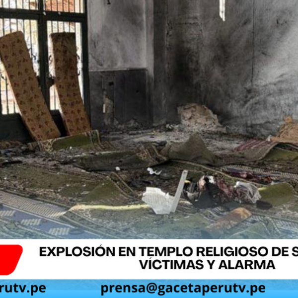Explosión en templo religioso de Siria causa víctimas y alarma