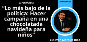 Lo más bajo de la política: Hacer campaña en una chocolatada navideña para niños