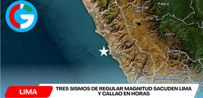 Tres sismos de regular magnitud sacuden Lima y Callao en horas