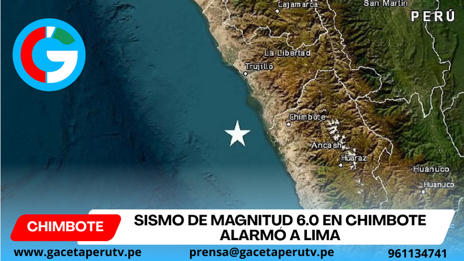 Sismo de magnitud 6.0 en Chimbote alarmó a Lima