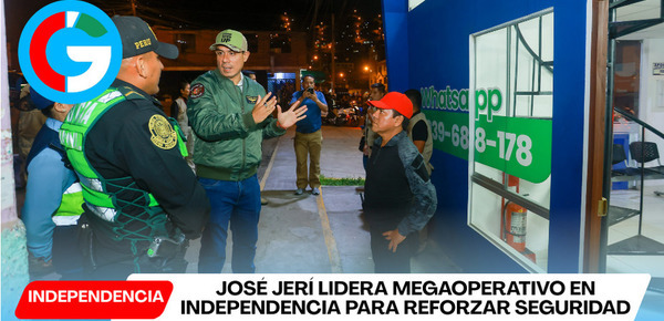 José Jerí lidera megaoperativo en Independencia para reforzar seguridad