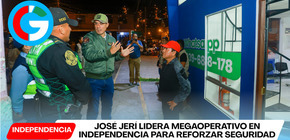 José Jerí lidera megaoperativo en Independencia para reforzar seguridad
