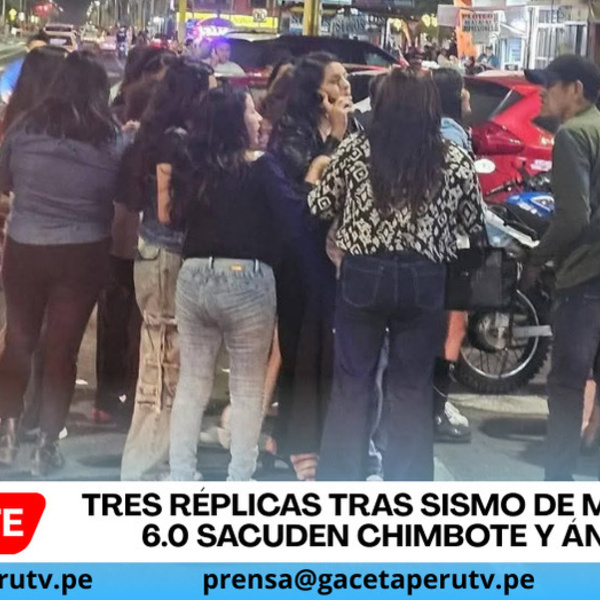 Tres réplicas tras sismo de magnitud 6.0 sacuden Chimbote y Áncash