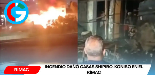 Incendio dañó casas shipibo-konibo en el Rímac