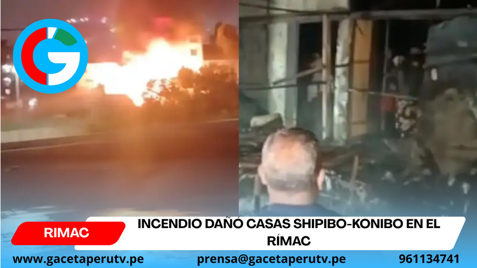 Incendio dañó casas shipibo-konibo en el Rímac