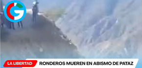 Ronderos mueren en abismo de Pataz