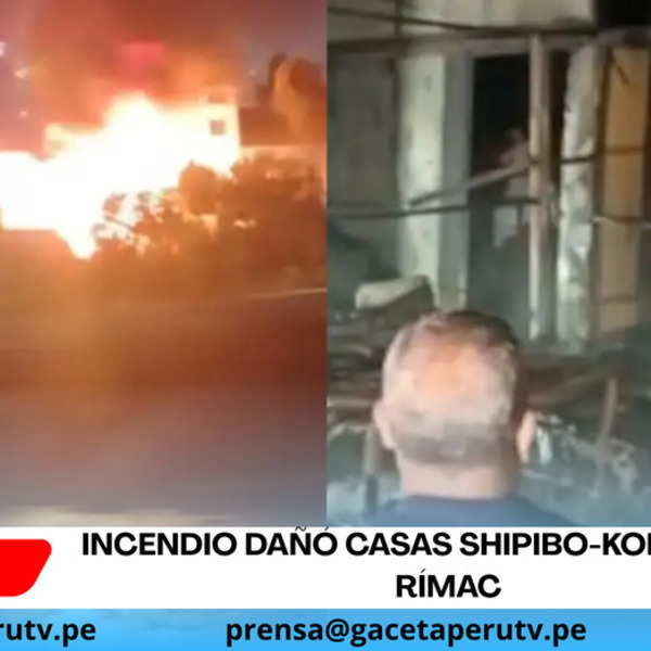 Incendio dañó casas shipibo-konibo en el Rímac