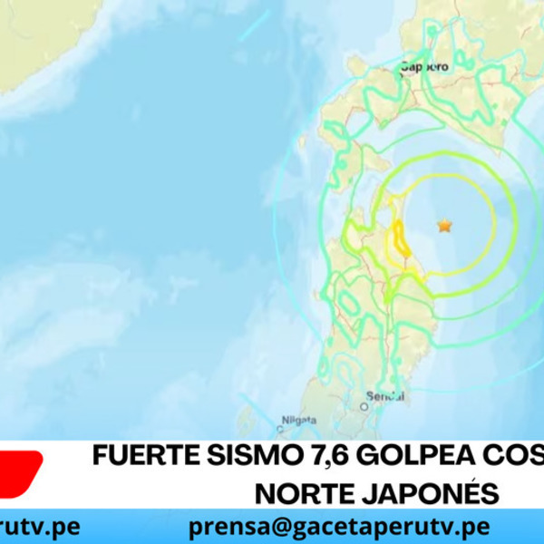 Fuerte sismo 7,6 golpea costas del norte japonés