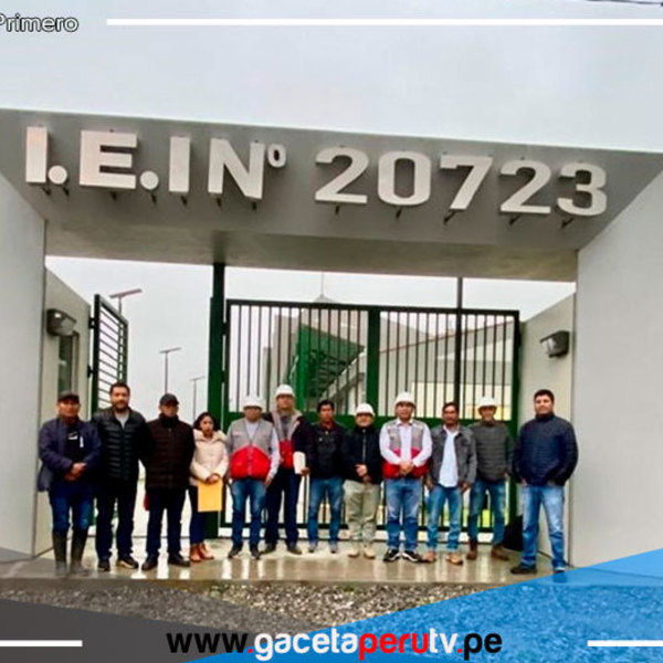 Entregan nuevo colegio al centro poblado Quispe en provincia de Yauyos 