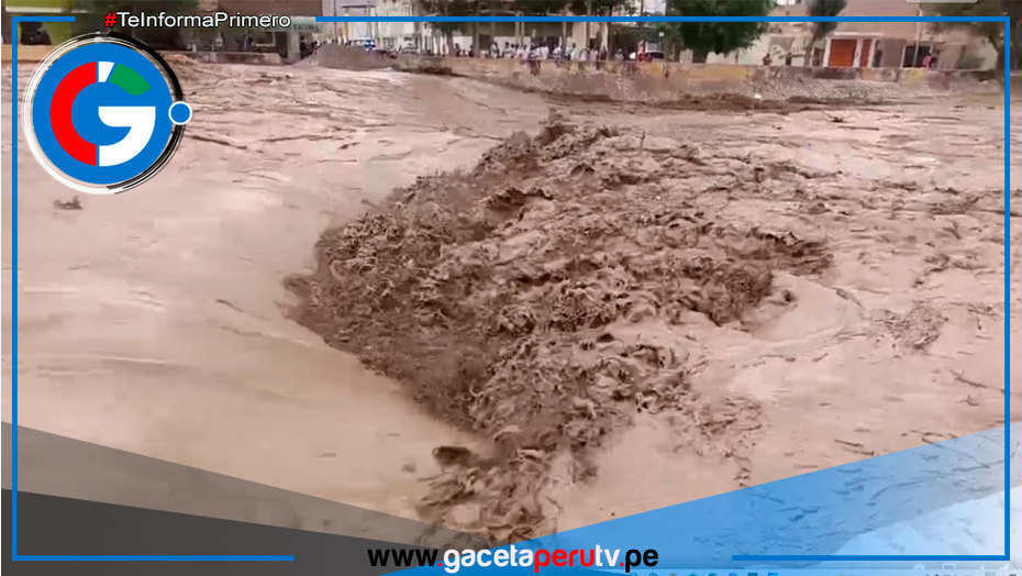 Río Tierras Blancas se desborda y afecta viviendas en Nasca - Ica
