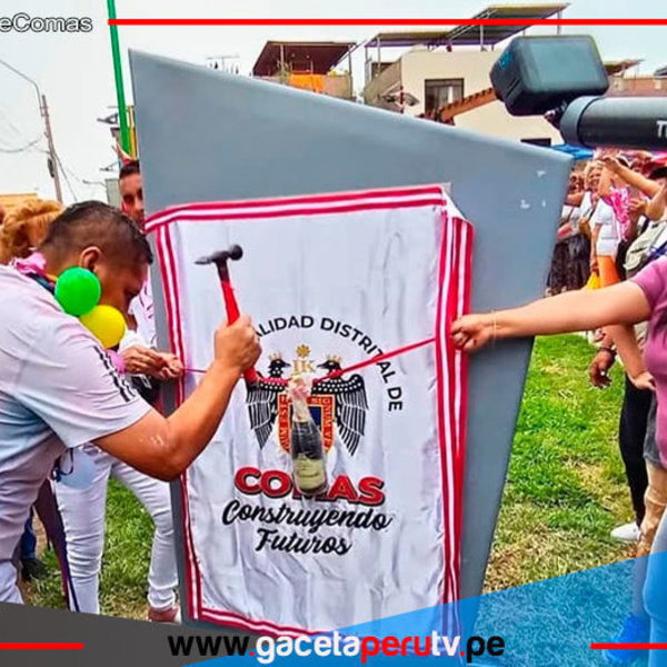 Ulises Villegas inaugura parque y juramenta brigada vecinal Comas