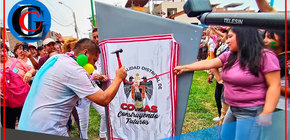 Ulises Villegas inaugura parque y juramenta brigada vecinal Comas