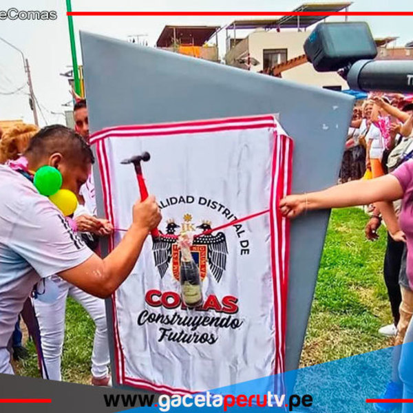 Ulises Villegas inaugura parque y juramenta brigada vecinal Comas