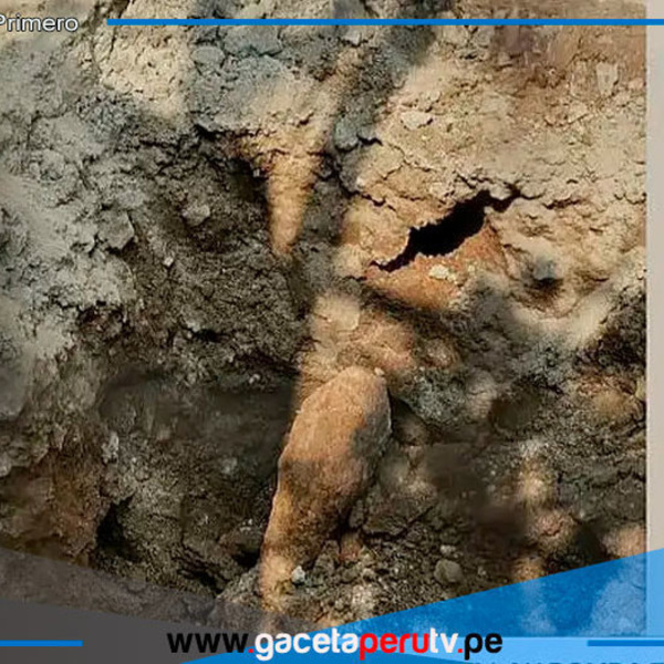 Proyectil de mortero hallado en excavación de gas en San Juan de Lurigancho