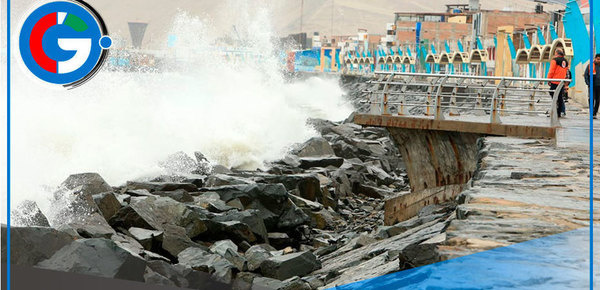 Oleajes intensos azotarán costa peruana desde domingo 16 de marzo