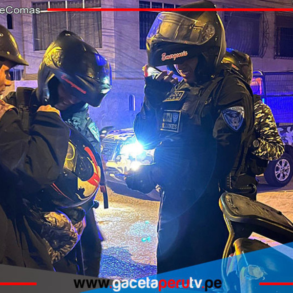 Serenos y PNP combaten drogas en Collique